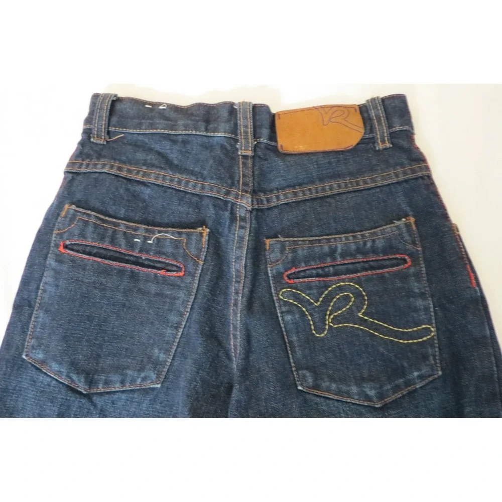 Rocawear Girls Jeans Size 8 Dark Wash Denim Monogram